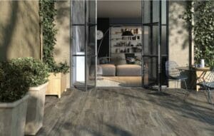 Westwood wood-effect outdoor tiles